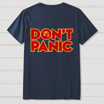Dont Panic  Back Printing Geek T-Shirt