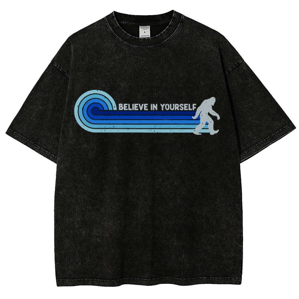 Vintage Creature BELIEVE IN YOURSELF Vintage Distressed T-shirt