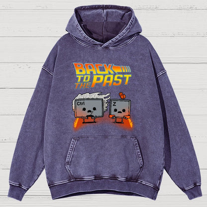 Back To The Past Vintage Distressed Hoodie