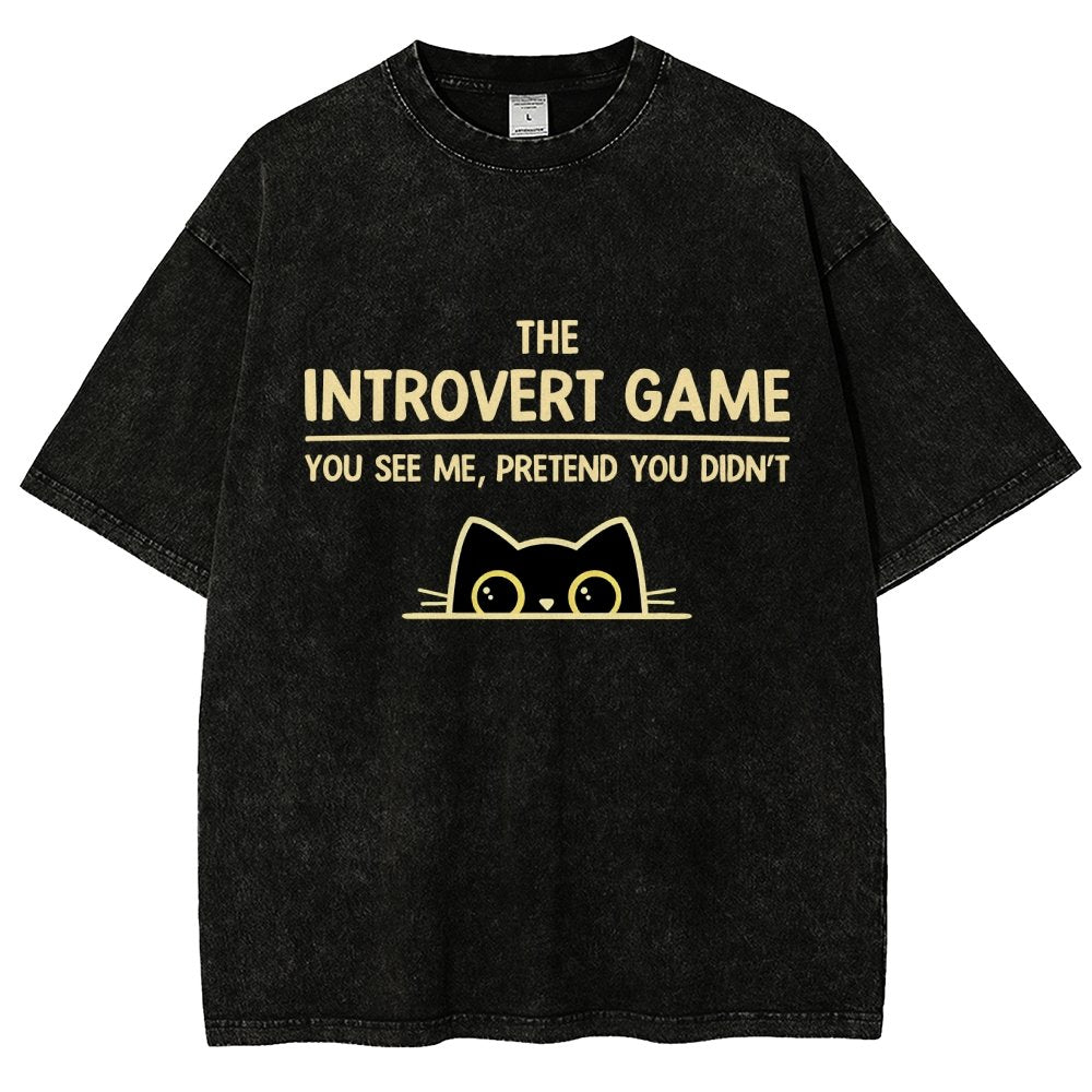 The Introvert Game Vintage Distressed T-shirt