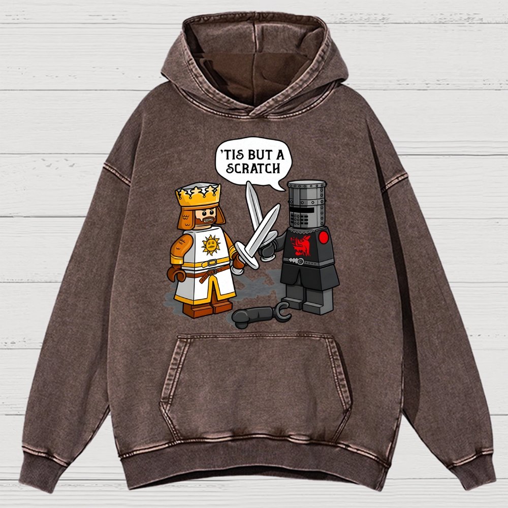 King Vs Knight Vintage Distressed Hoodie