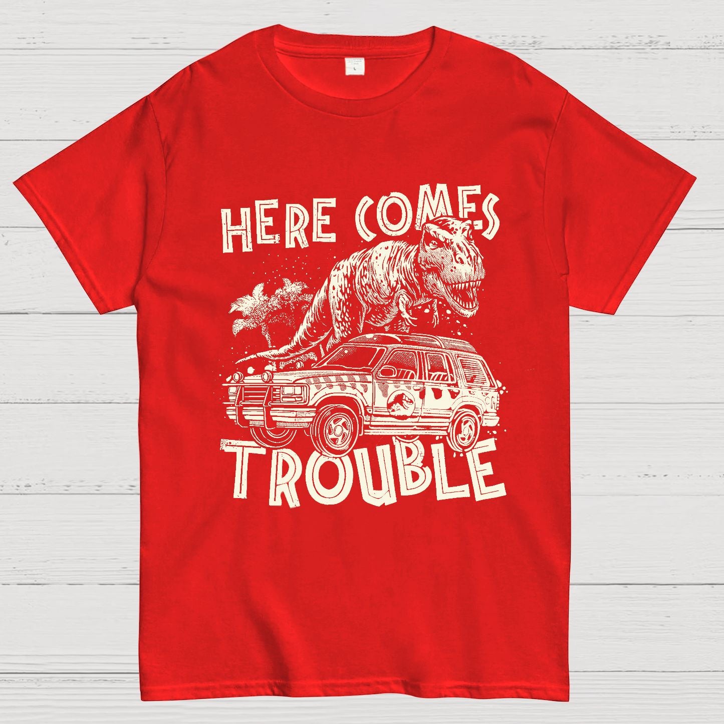 Here Comes Trouble Geek T-Shirt
