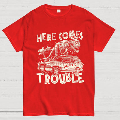 Here Comes Trouble Geek T-Shirt