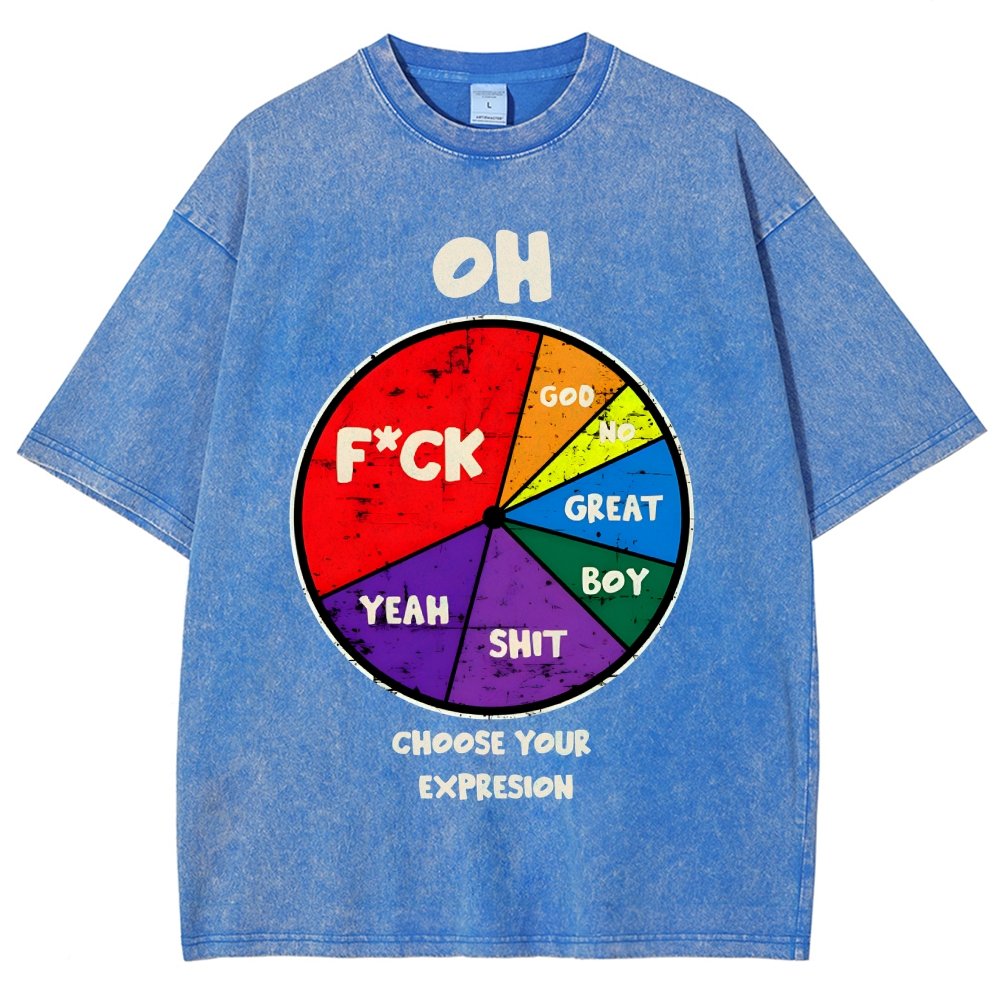 Choose You Expression Vintage Distressed T-shirt