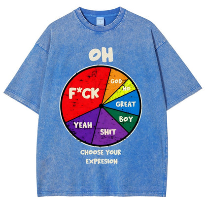 Choose You Expression Vintage Distressed T-shirt