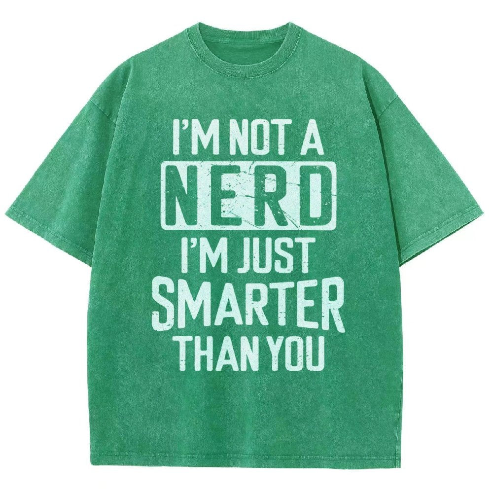Funny Nerd T-shirt Smart person Vintage Distressed T-shirt