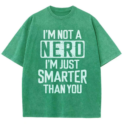 Funny Nerd T-shirt Smart person Vintage Distressed T-shirt