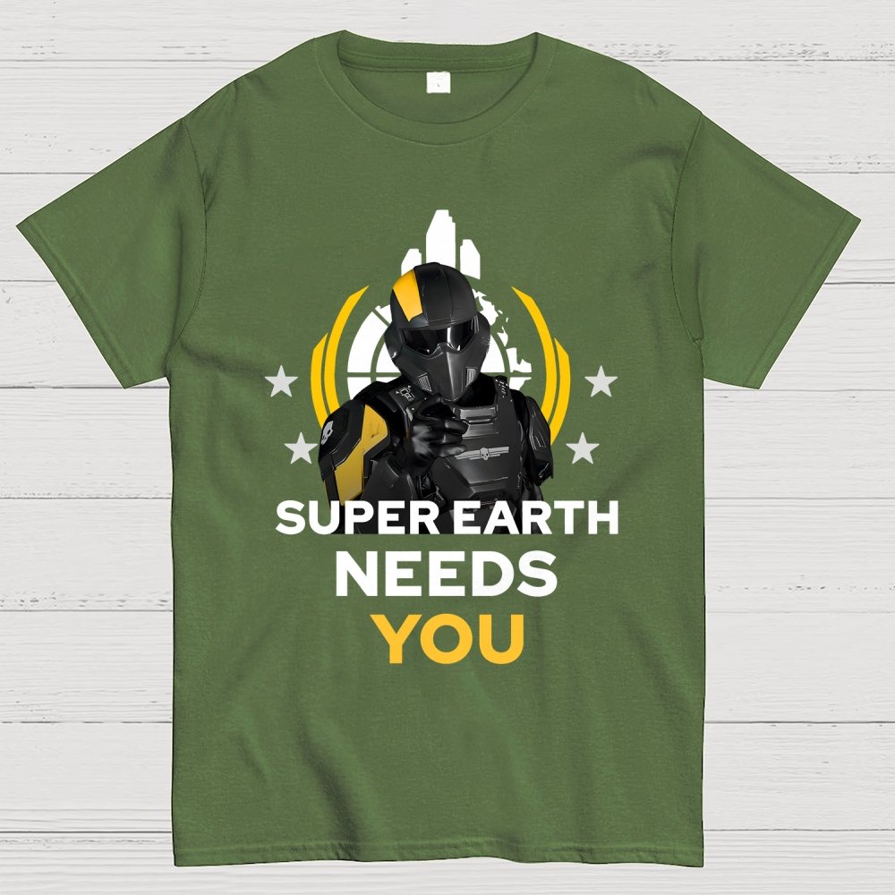 Super Earth Needs You Geek T-Shirt