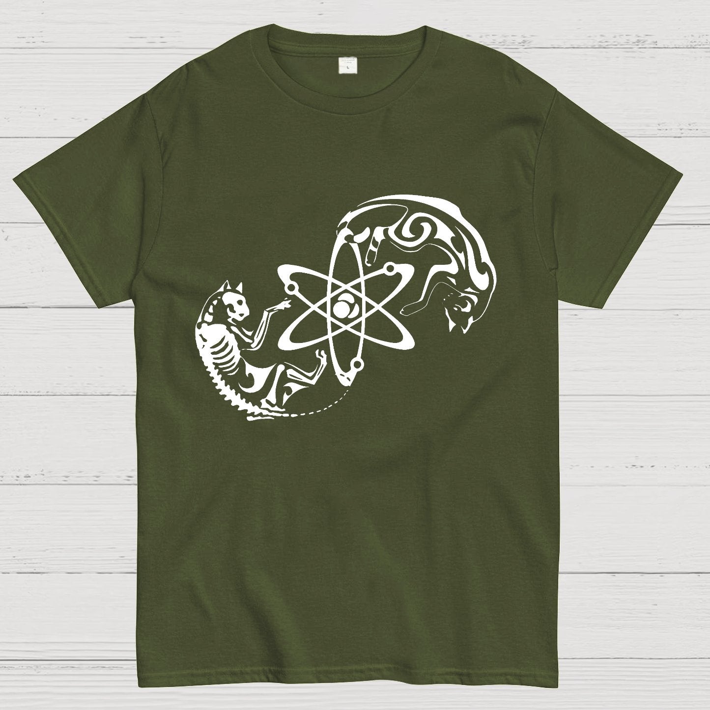 Science Cat Geek Geeky T-Shirt