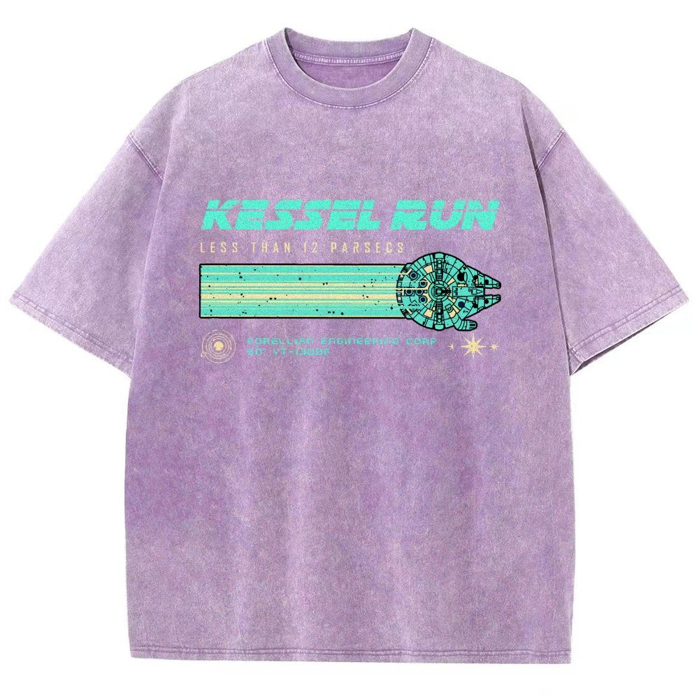 Retro Vintage Parsecs Vintage Distressed T-shirt