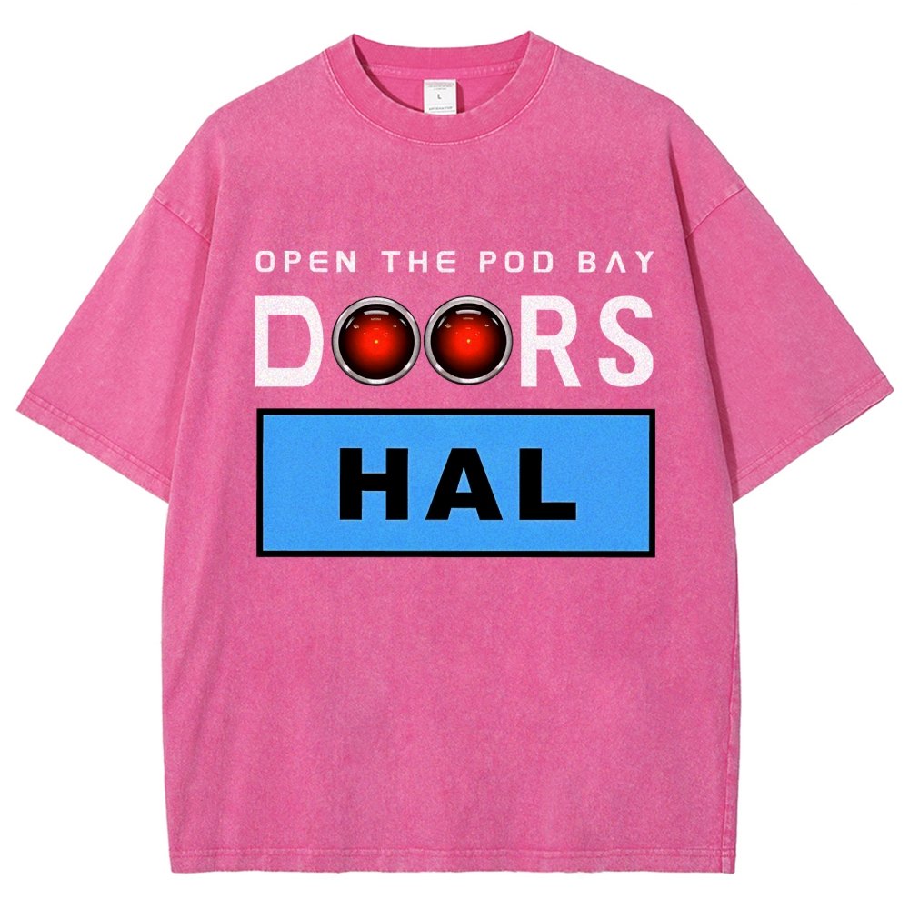 Open The Pod Bay Doors Hal Vintage Distressed T-shirt