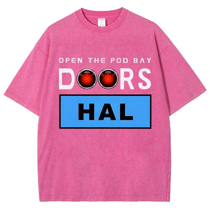 Open The Pod Bay Doors Hal Vintage Distressed T-shirt