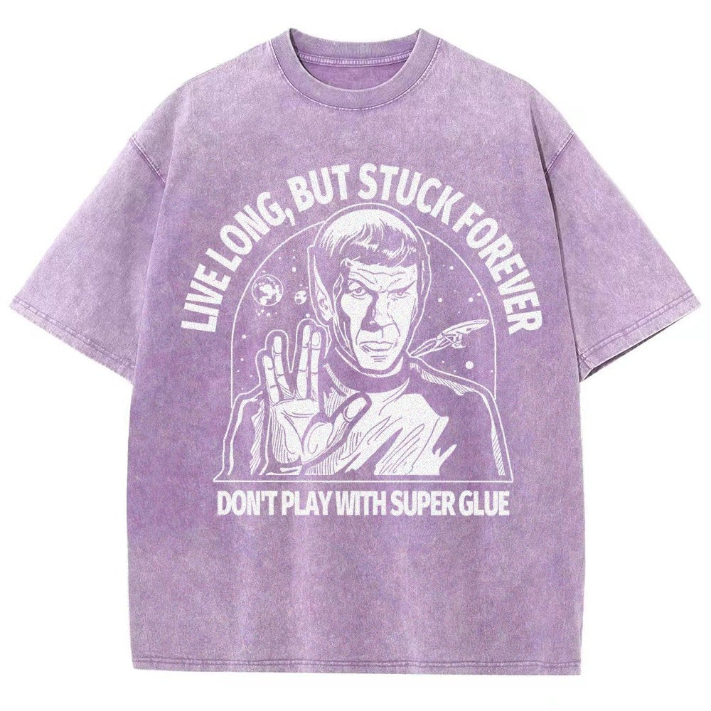 Live long, but trapped forever Vintage Distressed T-shirt