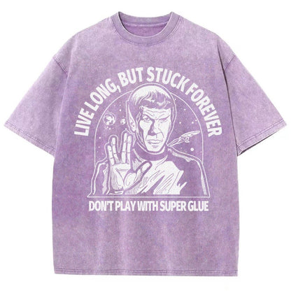 Live long, but trapped forever Vintage Distressed T-shirt