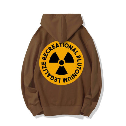 Legalize Recreational Plutonium Printed Back Unisex Cotton Hoodie