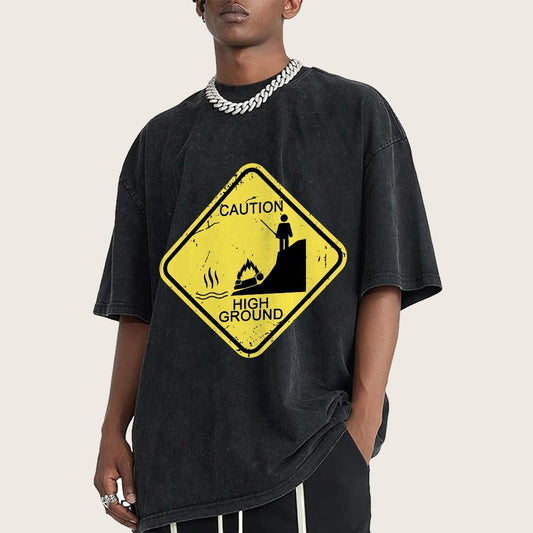 Top Spot Warning Vintage Distressed T-shirt