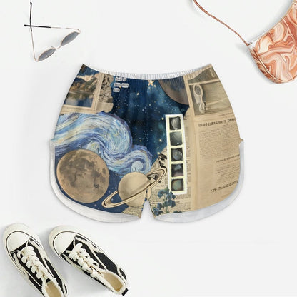 Across The Ocean And Stars Women's Geek Suspender Cami Set