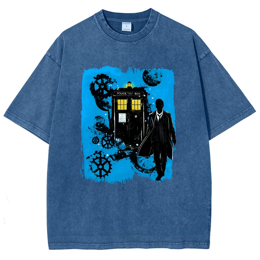 The Explorer And The Time Machine Vintage Distressed T-shirt