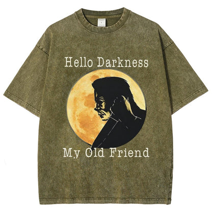 Hello Darkness My Old Friend Vintage Distressed T-shirt