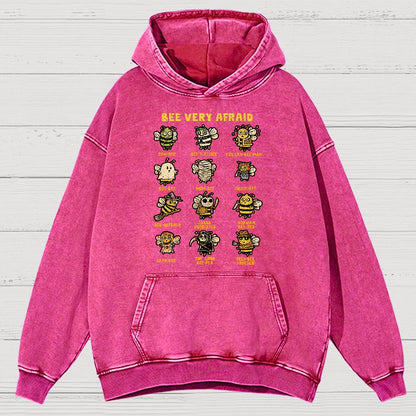 Bees Are Scared.Vintage Distressed Hoodie