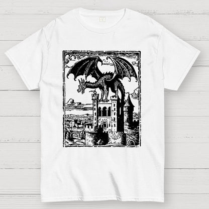 Dragon Vintage Dark Art Graphic Geek T-Shirt