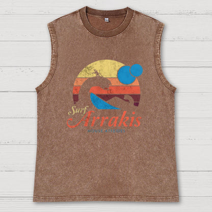 Visit Mysticland Vintage Distressed Washed Tank