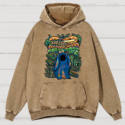 A Monstrous Scream Vintage Distressed Hoodie