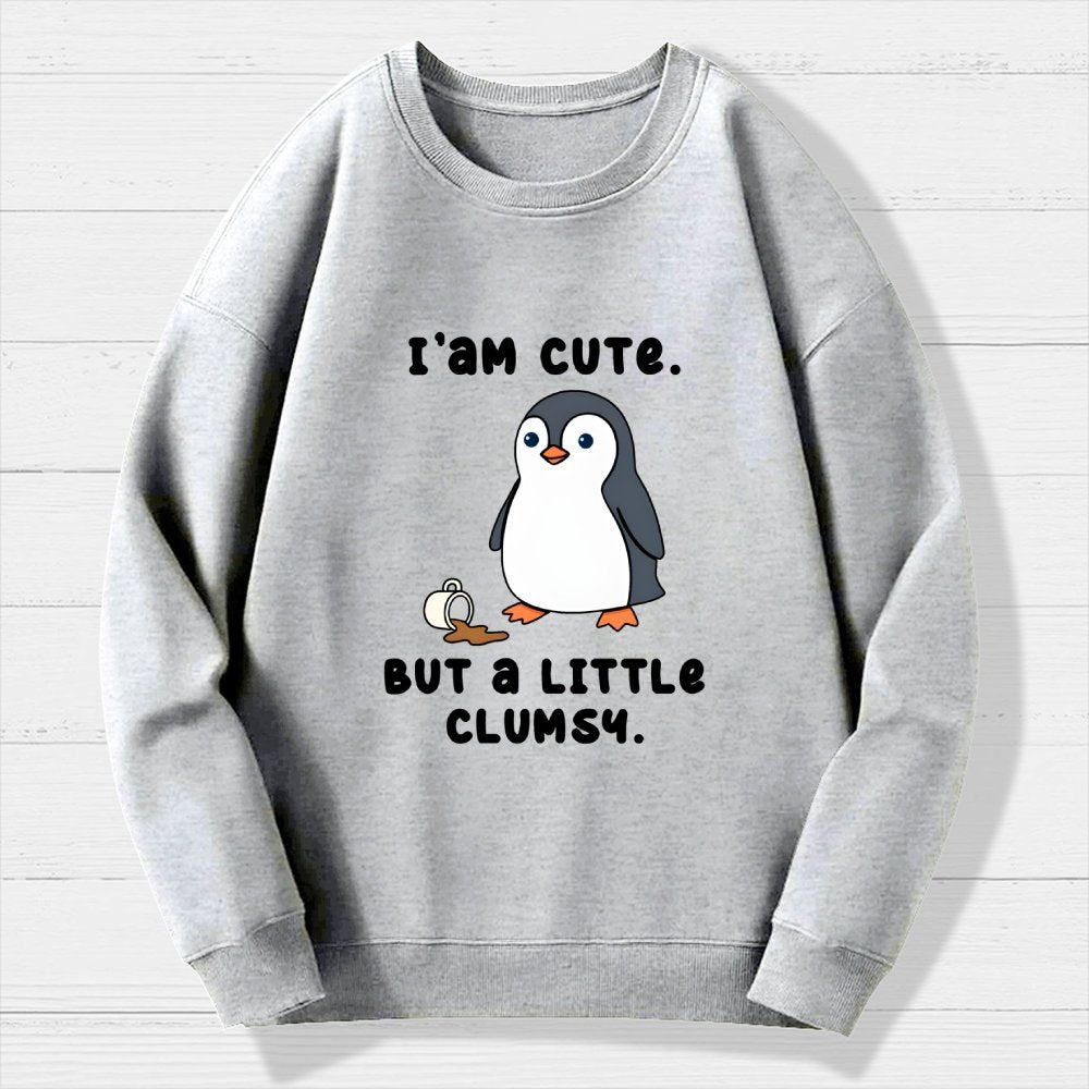 Little Clumsy Geek Cotton Sweatshirt