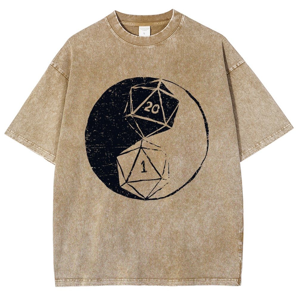 RPG Duality Balancing Vintage Distressed T-shirt