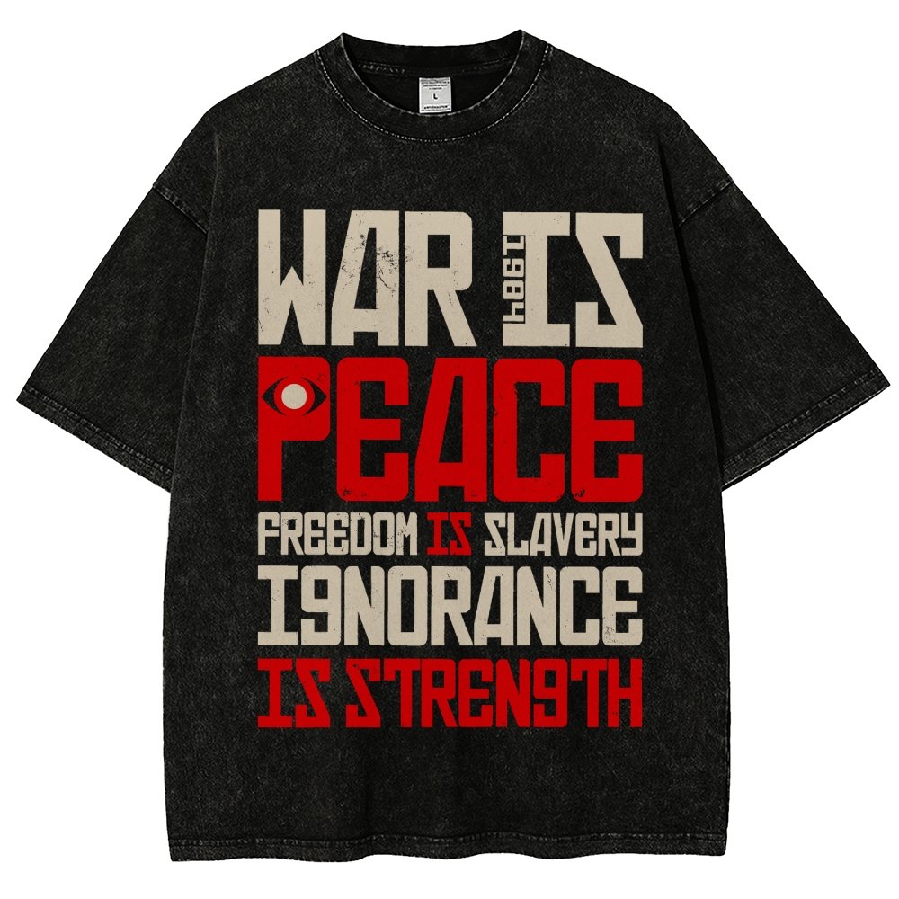 War is Peace  Vintage Distressed T-shirt