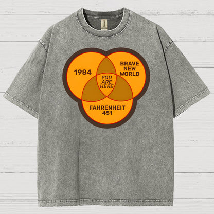 You Are Here Vintage Distressed T-shirt