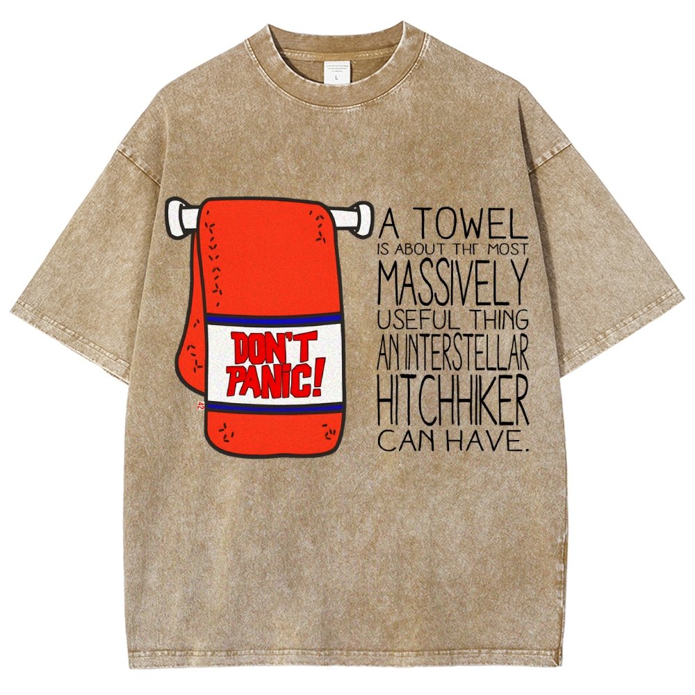 Don't Panic Vintage Distressed T-shirt