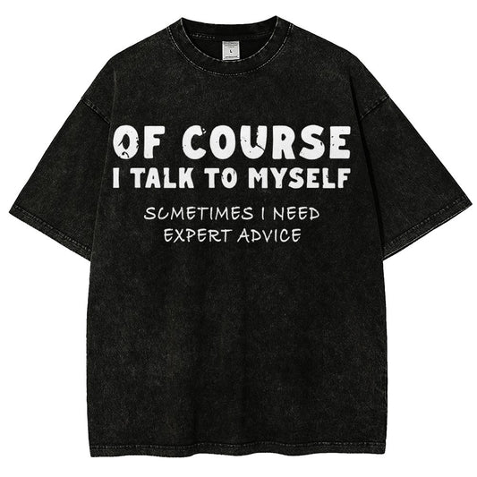 Talk To Myself Vintage Distressed T-shirt