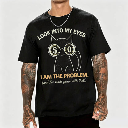 I Am The Problem Cat Vintage Graphic Tee