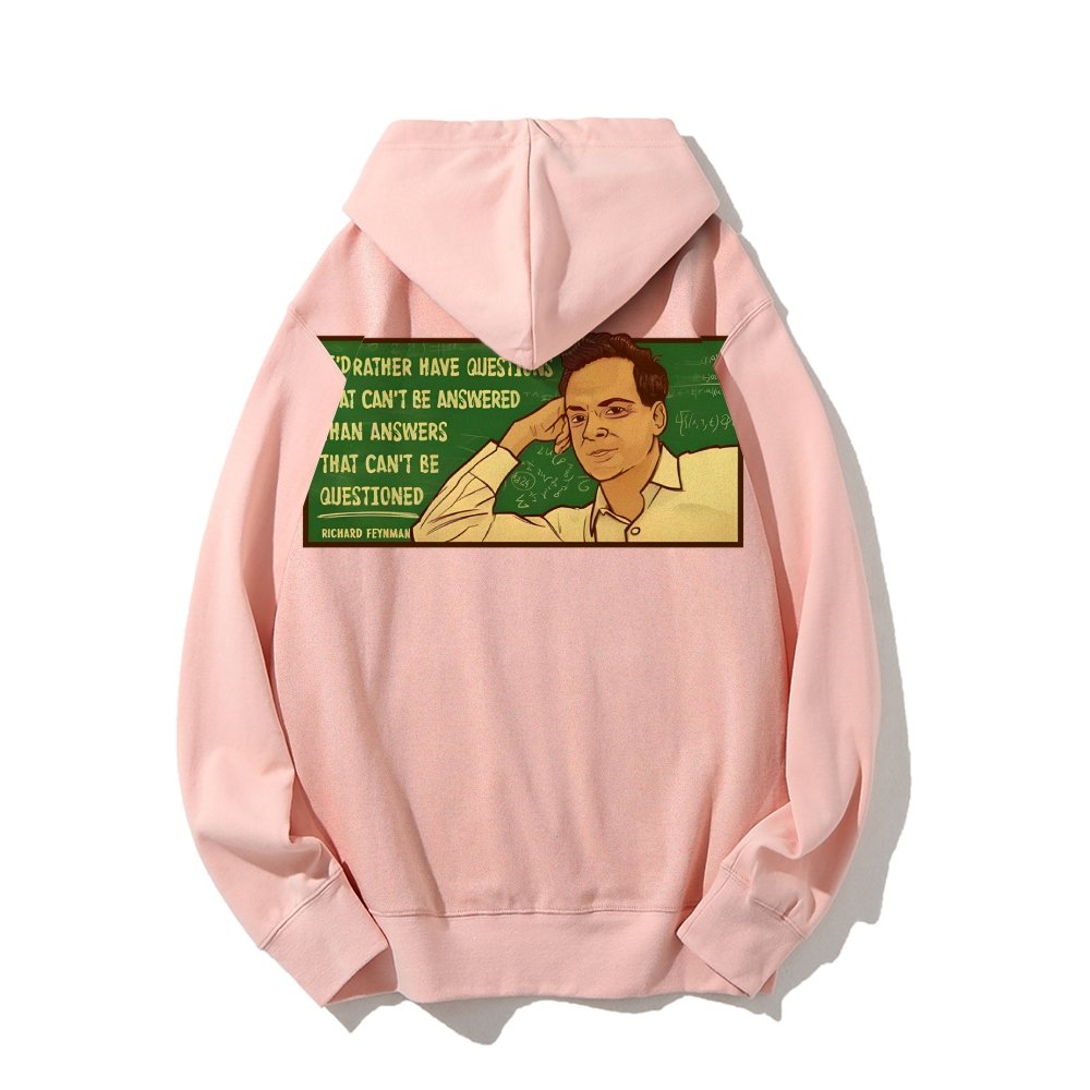 Feynman Science Printed Back Cotton Hoodie
