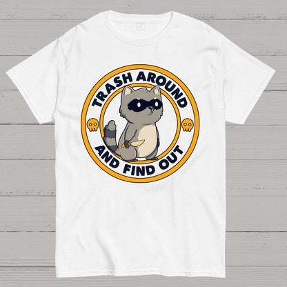 Trash Around Raccoon Geek T-Shirt
