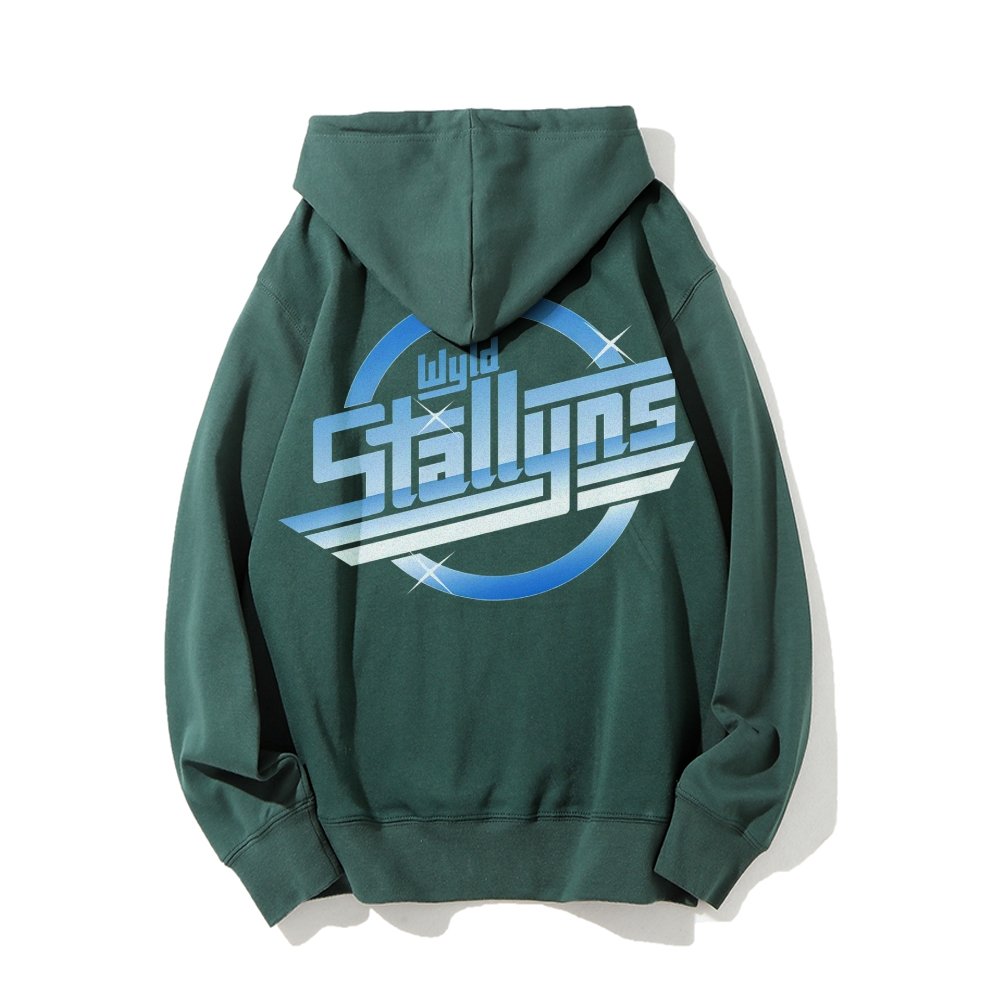 Wyld Stroke Printed Back Unisex Cotton Hoodie