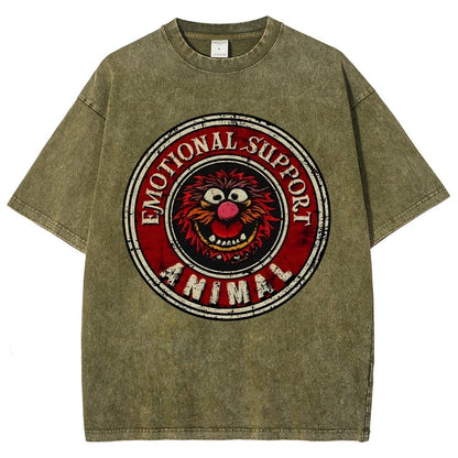 Emotional Support Animals Vintage Distressed T-shirt