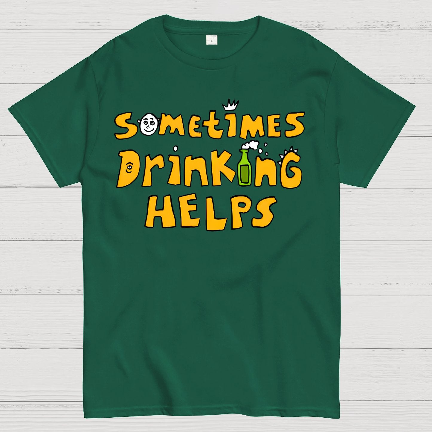 Sometimes Drinking Helps Geek T-Shirt