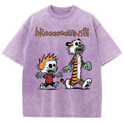 Braaaaaaiiiins!!! Vintage Distressed T-shirt