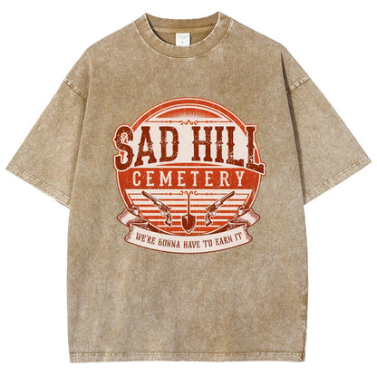 Lonely Hill Cemetery Vintage Distressed T-shirt