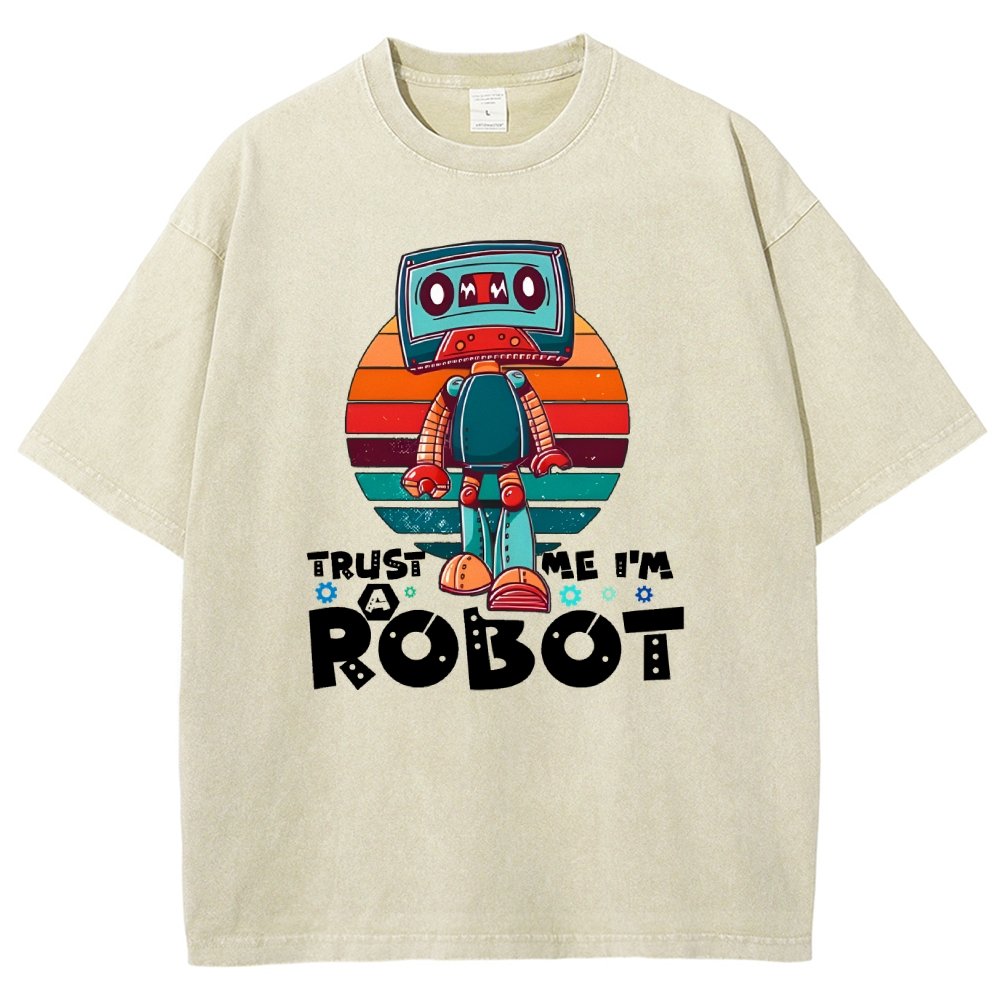 Trust Me I'm A Robot Vintage Distressed T-shirt