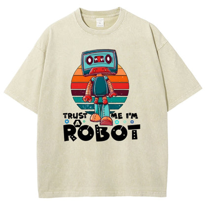 Trust Me I'm A Robot Vintage Distressed T-shirt