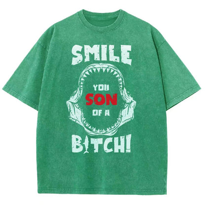 Smile You Son of a... Vintage Distressed T-shirt