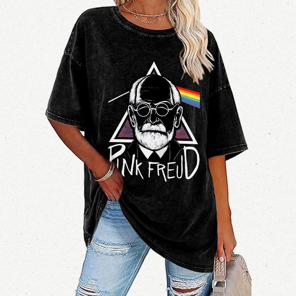 Pink Frost Vintage Distressed T-shirt