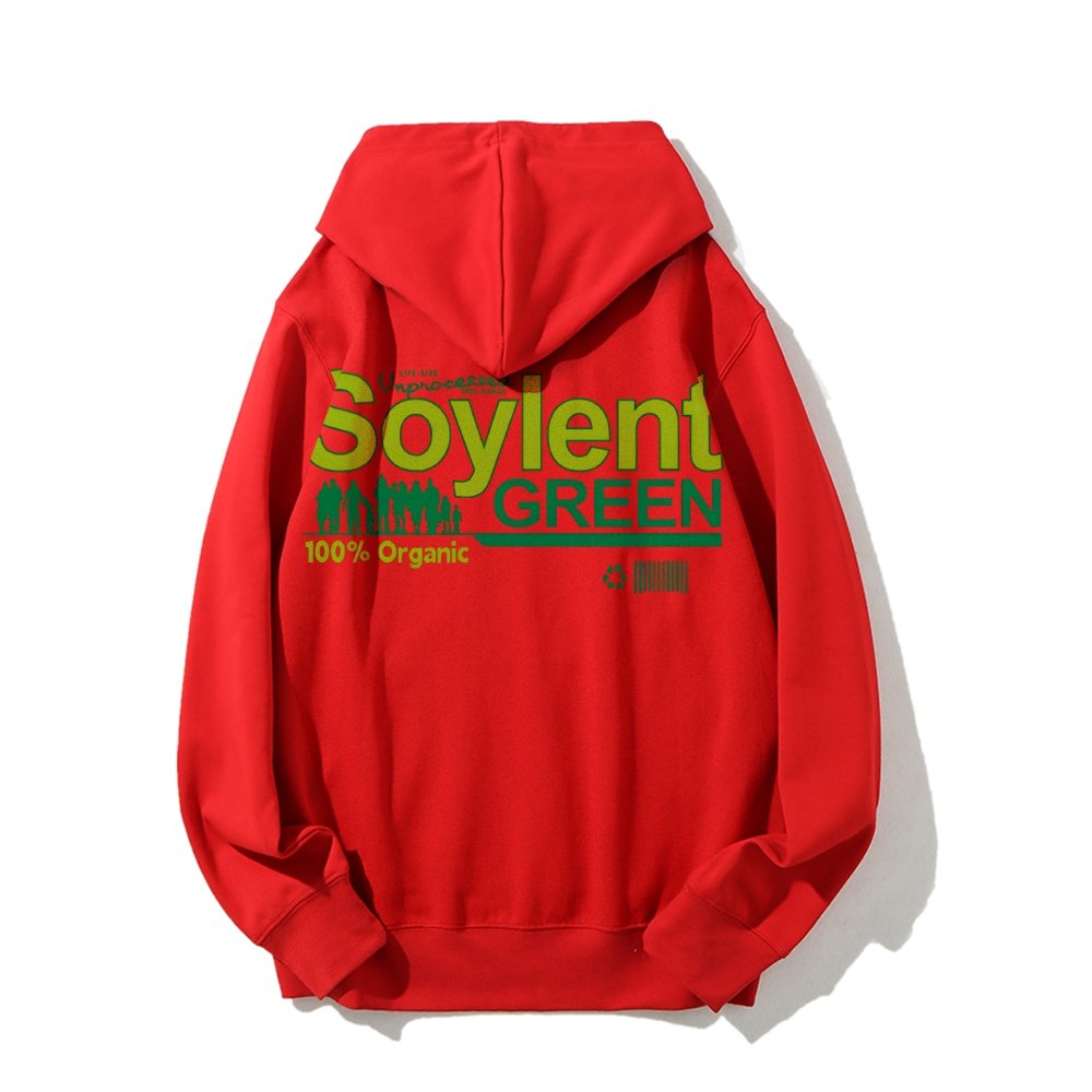 Soylent Green Printed Back Cotton Hoodie