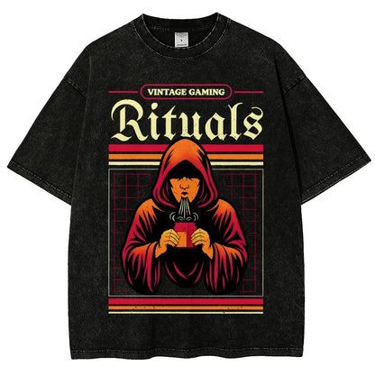 Vintage Gaming Rituals Buy Now Vintage Distressed T-shirt