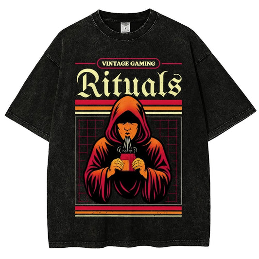 Vintage Gaming Rituals Buy Now Vintage Distressed T-shirt