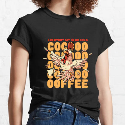 Cocoffee Funny Chicken Nerdy T-Shirt