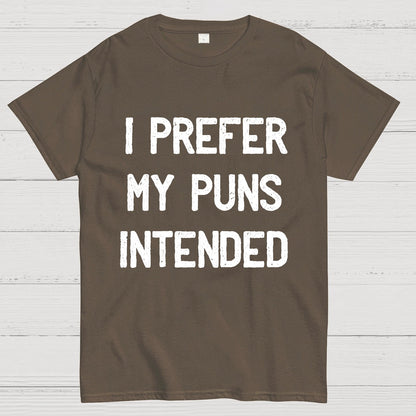 I Prefer My Puns Intended Geeky T-Shirt